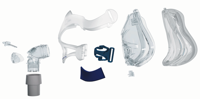 Download Resmed Quattro Fx Full Face Cpap Mask Assembly Kit PSD Mockup Templates