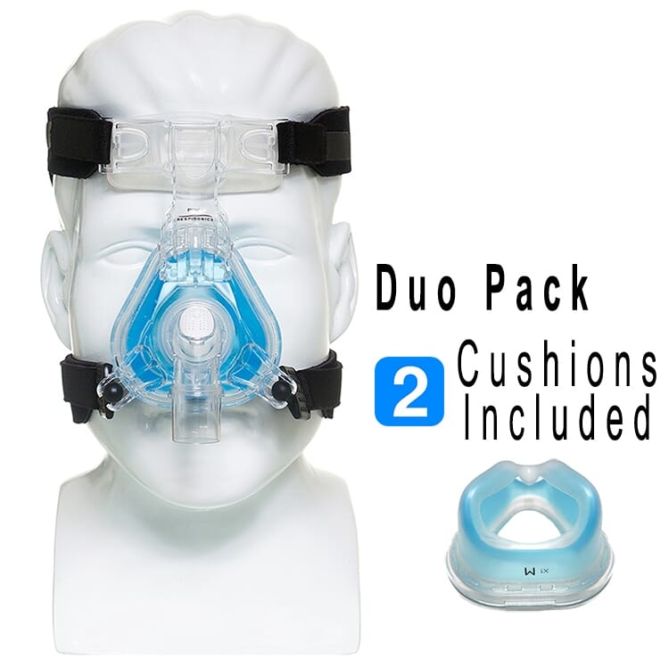 Download Respironics Comfortgel Blue Nasal Cpap Mask With Headgear Duopack PSD Mockup Templates