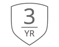 3 Year Warranty